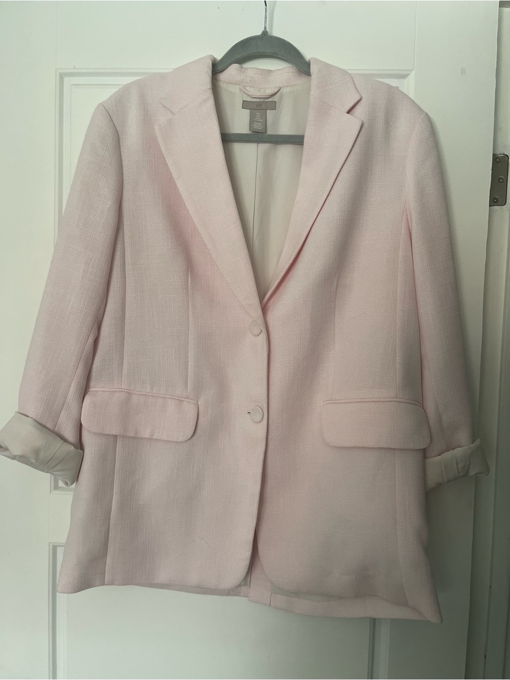 H&M Light Pink Women's Oversized Blazer